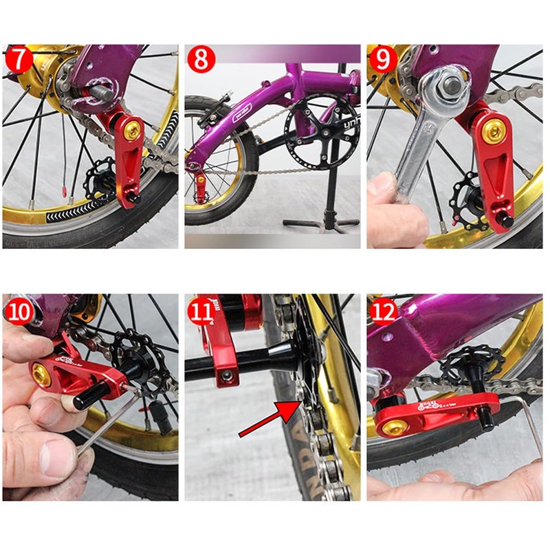 HOUSON Bicycle Rear Chain Guide, Aluminum Alloy Chain Protector for MTB Road Bike Cycling - Image 5